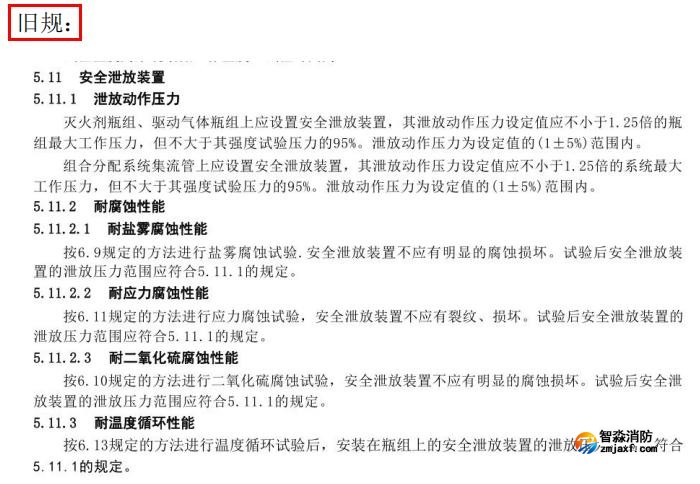 更改了安全泄放裝置泄放動作壓力要求、安全泄放裝置動作試 驗(yàn)方法