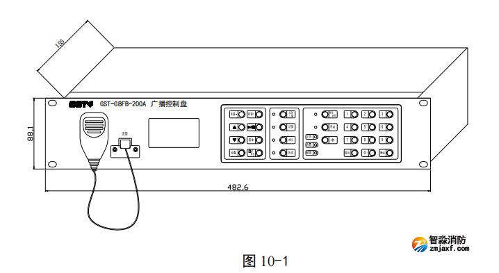 海灣GST-GBFB-200A 廣播控制盤(pán)接線(xiàn)安裝圖 海灣GST-GBFB-200A 廣播控制盤(pán)接線(xiàn)安裝圖